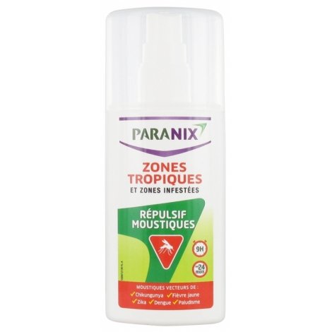 Paranix Zone Tropiques & Zones Infestées Répulsif Moustique 90ml pas cher, discount