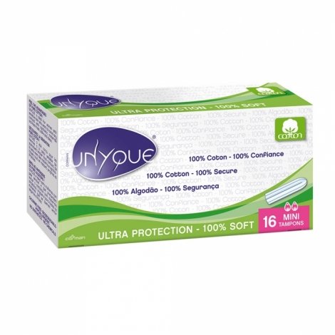 Unyque Ultra Protection 100% Soft 16 Mini Tampons pas cher, discount
