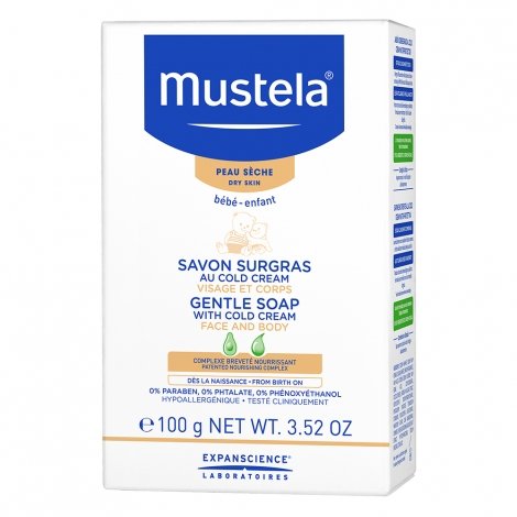 Mustela Peau Sèche Savon Surgras au Cold Cream 100g pas cher, discount