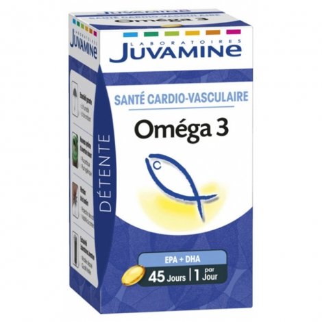 Juvamine Santé Cardio-Vasculaire Oméga 3 45 capsules pas cher, discount