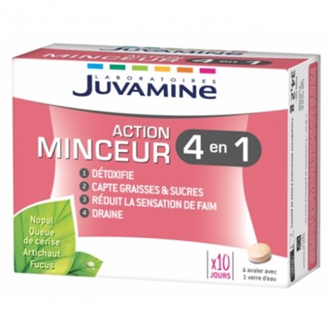Juvamine Action Minceur 4 en 1 60 comprimés pas cher, discount