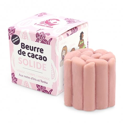 Lamazuna Beurre de Cacao Rose Solide Bio 55g pas cher, discount