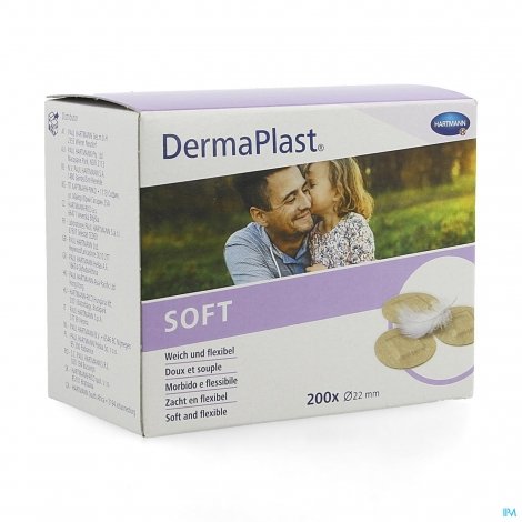 Hartmann Dermaplast Soft Spots 200 Pansements x 22mm pas cher, discount
