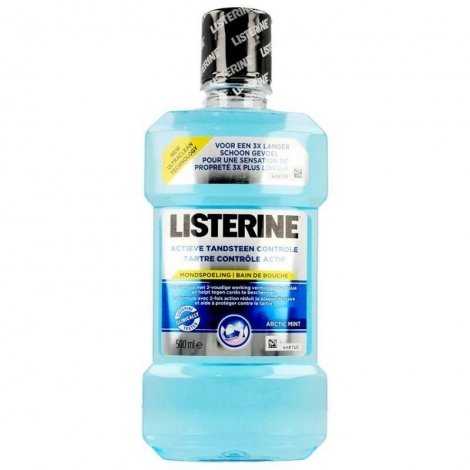 Listerine Tartre Contrôle Actif 500ml pas cher, discount
