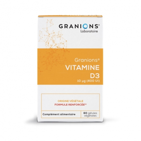 Granions Vitamine D3 10 µg Origine Végétale 60 Gelules pas cher, discount