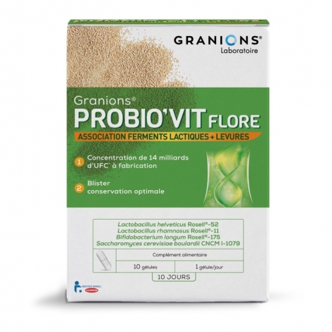 Granions Probio'Vit Flore 10 gélules pas cher, discount