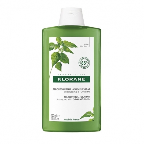 Klorane Shampooing Séboréducteur à l'Ortie Bio Cheveux Gras 400ml pas cher, discount