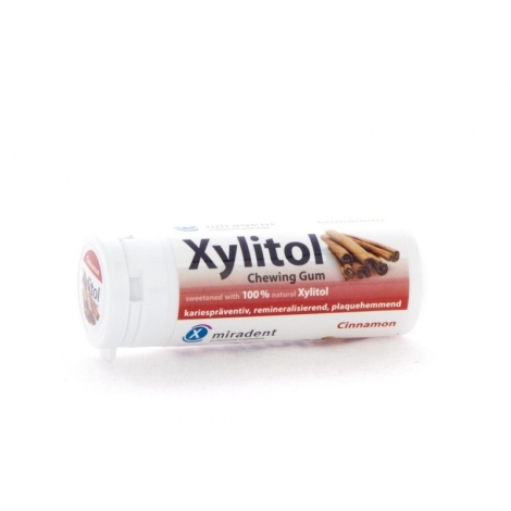 Miradent Xylitol Chewing Gum Cannelle 30 gommes pas cher, discount