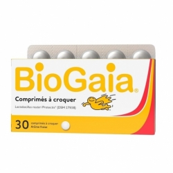 BioGaia Protectis Arôme Fraise Probiotique x30 Comprimés
