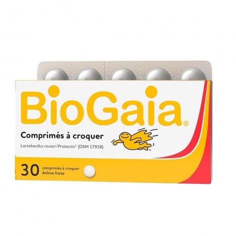 BioGaia Protectis Arôme Fraise Probiotique x30 Comprimés pas cher, discount
