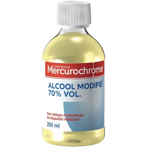 Mercurochrome Alcool Modifié 70% Vol. 200ml pas cher, discount