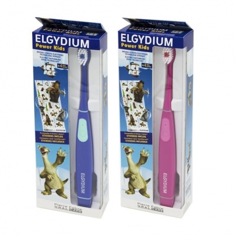 Elgydium Power Kids Brosse à Dents Electrique +4ans Age de Glace pas cher, discount