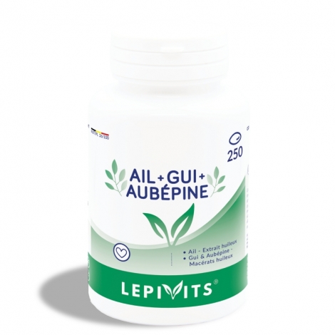 Lepivits Ail + Gui + Aubépine 250 capsules pas cher, discount