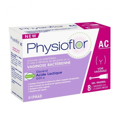 Physioflor AC Gel Vaginal 8 unidoses de 5ml pas cher, discount