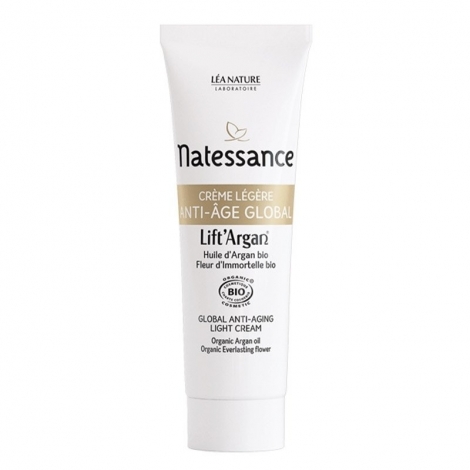Natessance Lift’Argan Crème Légère Anti-Âge Global Bio 50ml pas cher, discount