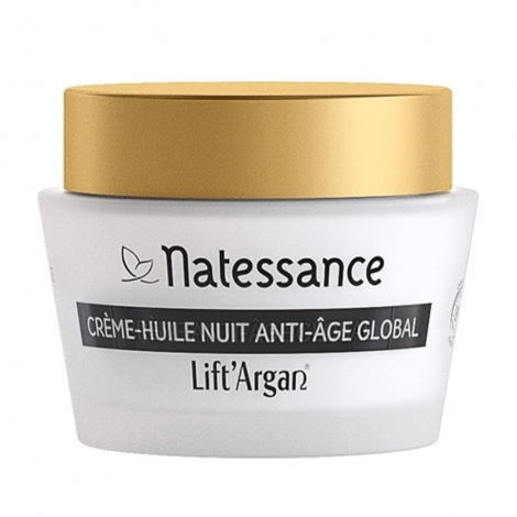 Natessance Lift'Argan Crème-Huile Nuit Anti-Âge Global Bio 50ml pas cher, discount