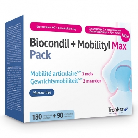 Biocondil + Mobilityl Max Pack 180 comprimés + 90 comprimés pas cher, discount