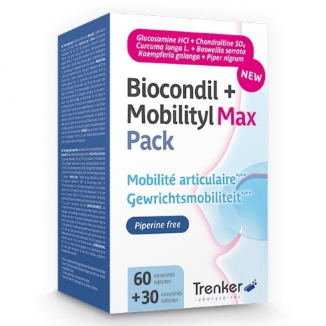 Biocondil + Mobilityl Max Pack 60 comprimés + 30 comprimés pas cher, discount