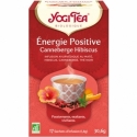 Yogi Tea Énergie Positive Canneberge Hibiscus Bio 17 sachets