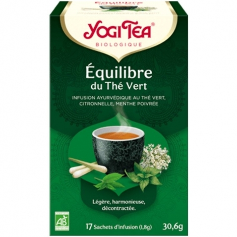 Yogi Tea Équilibre du Thé Vert Bio 17 sachets pas cher, discount