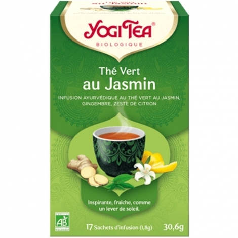 Yogi Tea Thé Vert au Jasmin Bio 17 sachets pas cher, discount