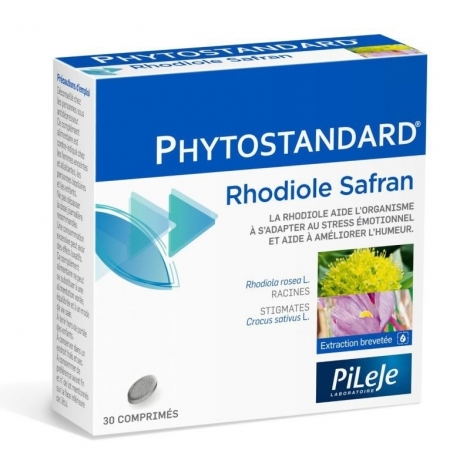 Pileje Phytostandard Rhodiole Safran 30 comprimés pas cher, discount
