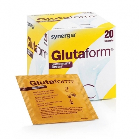 Synergia Glutaform Confort Digestif Immunité 20 sachets pas cher, discount