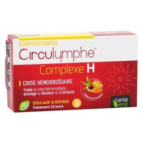 Santé Verte Circulymphe Complexe H 10 suppositoires pas cher, discount