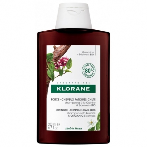 Klorane Shampooing à la Quinine & Edelweiss Bio 200ml pas cher, discount