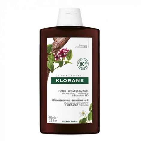 Klorane Shampooing à la Quinine & Edelweiss Bio 400ml pas cher, discount