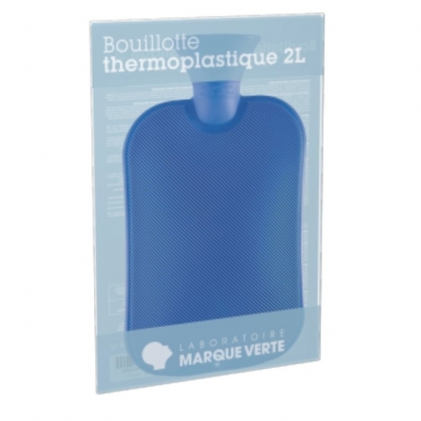 Laboratoire Marque Verte Bouillotte Thermoplastique Bleue 2L pas cher, discount