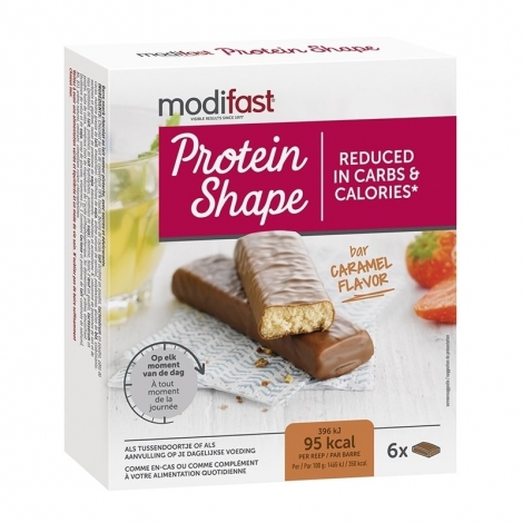 Modifast Protein Shape Barres saveur Chocolat - Caramel 6 snacks pas cher, discount