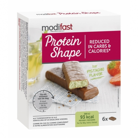 Modifast Protein Shape Barres saveur Chocolat - Pistache 6 snacks pas cher, discount