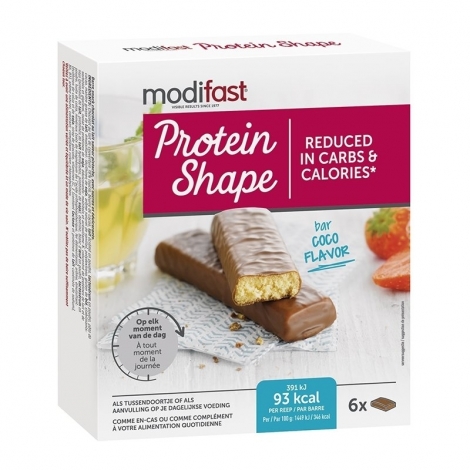 Modifast Protein Shape Barres saveur Chocolat - Coco 6 snacks pas cher, discount