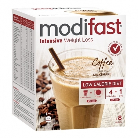 Modifast Milkshake Goût Café 8x55g pas cher, discount