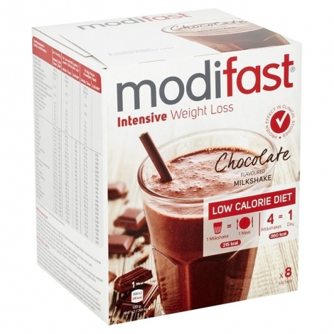 Modifast Intensive Milkshake Chocolat 8 x 55g pas cher, discount