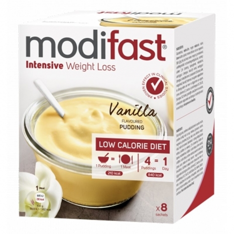 Modifast Intensive Pudding Vanille 8 x 55g pas cher, discount