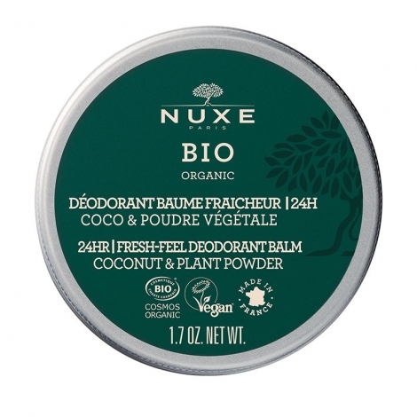 Nuxe Bio Organic Déodorant Baume Fraîcheur 24H 50g pas cher, discount