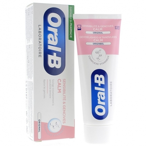 Oral-B Laboratoire Sensibilité & Gencives Calm Original Dentifrice 75ml pas cher, discount