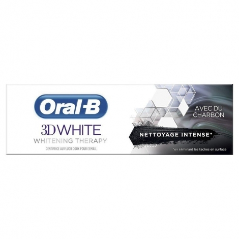 Oral-B 3D White Whitening Therapy Nettoyage Intense Charbon 75ml pas cher, discount