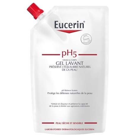 Eucerin pH5 Gel Lavant Visage & Corps Recharge 400ml pas cher, discount