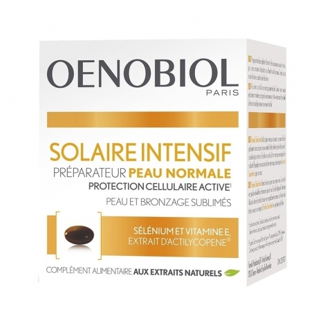 Oenobiol Solaire Intensif Préparateur Peaux Normales 30 Capsules pas cher, discount
