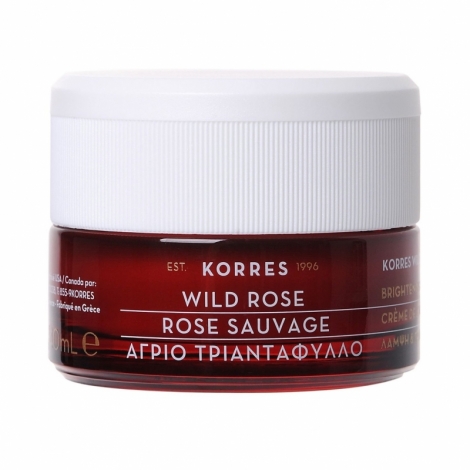 Korres Face Rose Sauvage Crème Hydratation 24h Peau Grasse à Mixte 40ml pas cher, discount