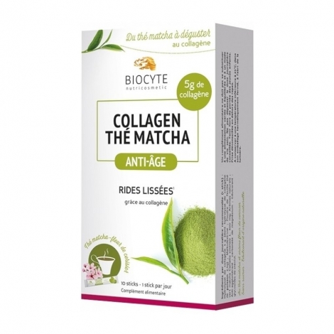 Biocyte Collagen Thé Matcha Anti-Age 10 sticks pas cher, discount