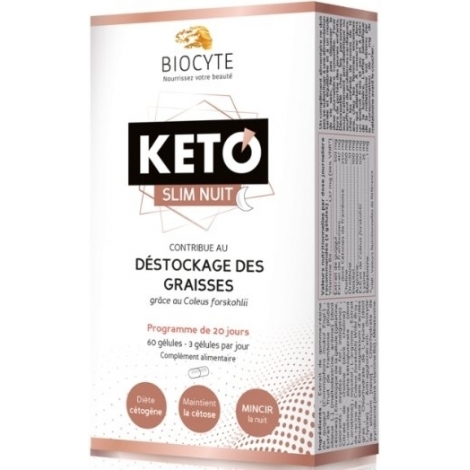 Biocyte Keto Slim Nuit 60 gélules pas cher, discount