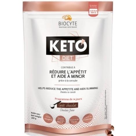 Biocyte Keto Diet Goût Chocolat 280g pas cher, discount