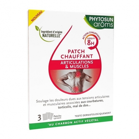 Phytosun Aroms Patch Chauffant Articulations & Muscles 3 pièces pas cher, discount