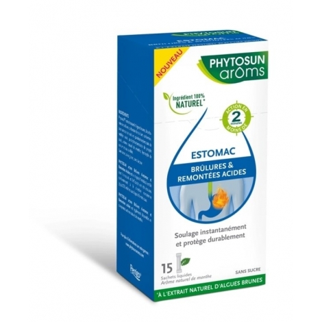 Phytosun Aroms Estomac Brûlures Remontées Acides 15 sachets pas cher, discount