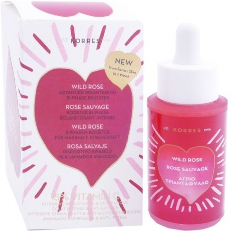 Korres Rose Sauvage Booster Bi-phase 30ml pas cher, discount