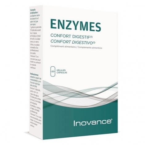 Inovance Enzymes Confort Digestif 20 gélules pas cher, discount